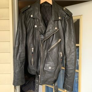 BLK DNM Leather Jacket 5 Size M